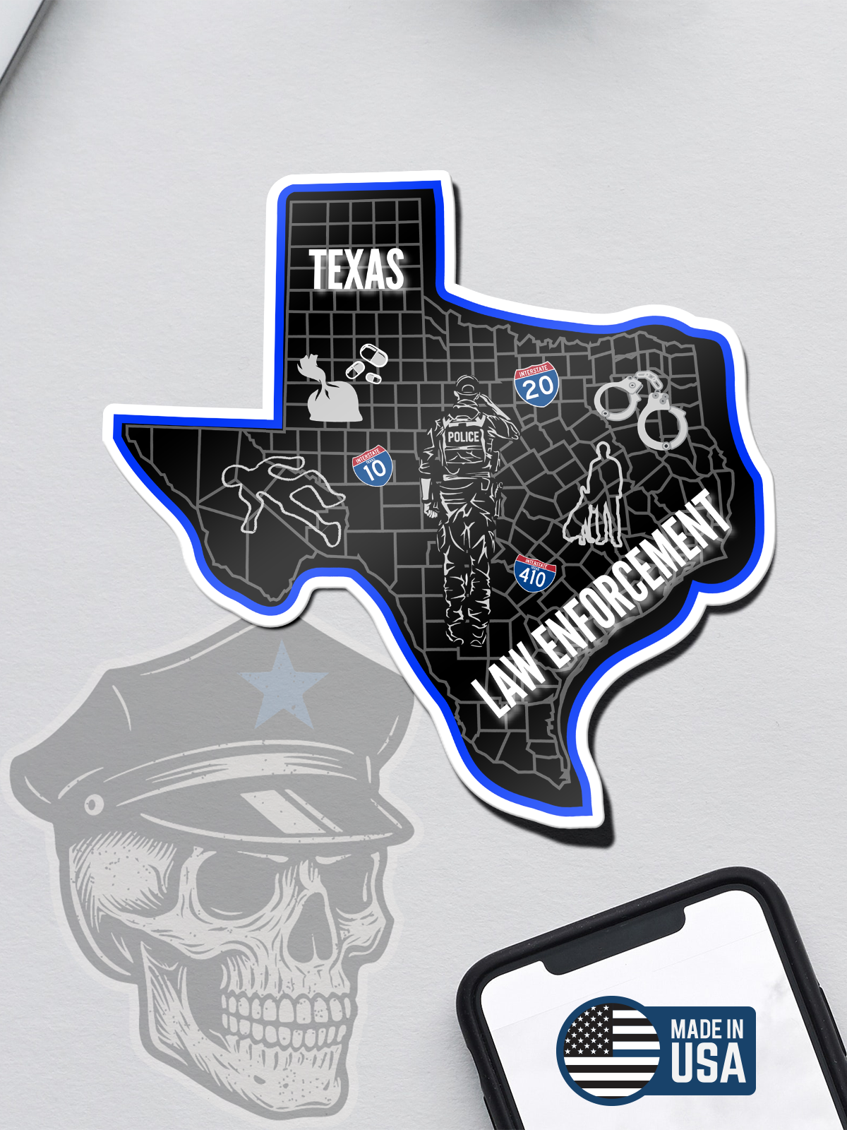 Texas Law Enforcement Sticker